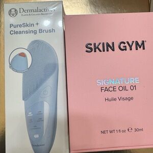 Dermalactives PureSkin Cleansing Brush and Skin Gym Face Oil Duo Set